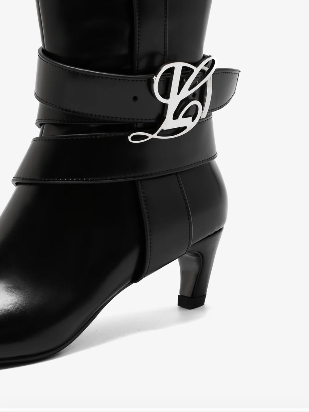NIB! Luar Keyla Boot in Smooth Black Leather in size 37 - Picture 2 of 11